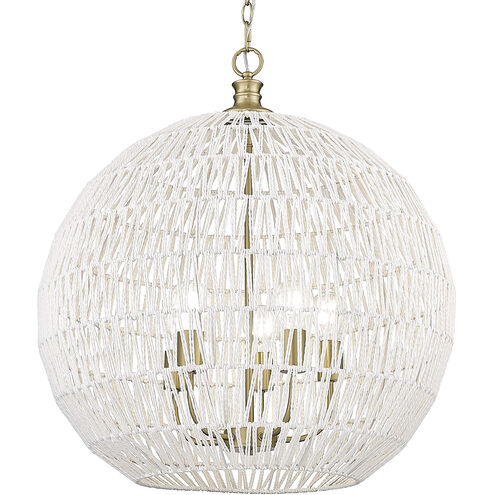 Florence 5 Light 24.88 inch Brushed Champagne Bronze Pendant Ceiling Light